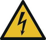 Warning — electrical voltage