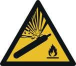 Warning — gas cylinders